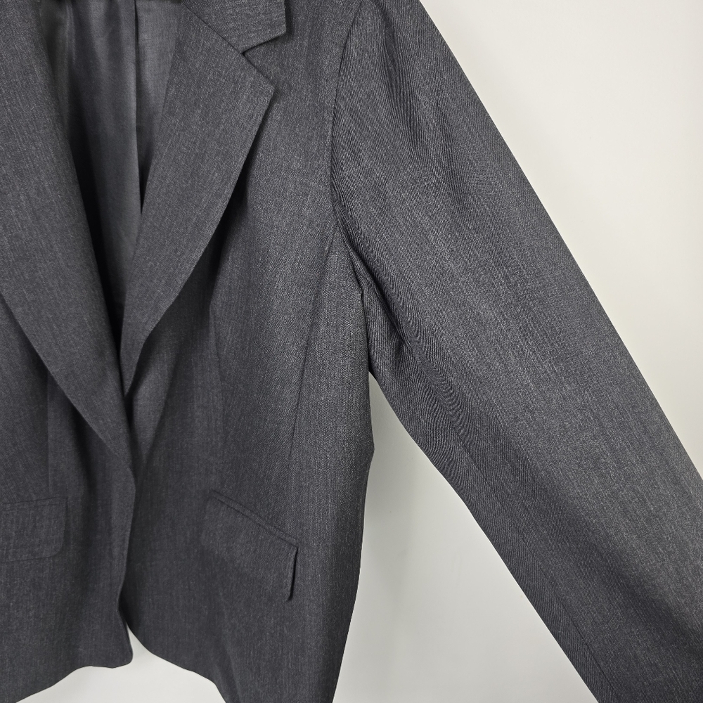 Pendleton Wool Blazer Jacket Womens Charcoal Gray… - image 4